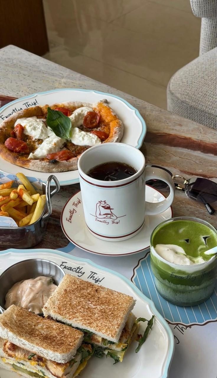 Coffee, matcha and lunch at Exactly This